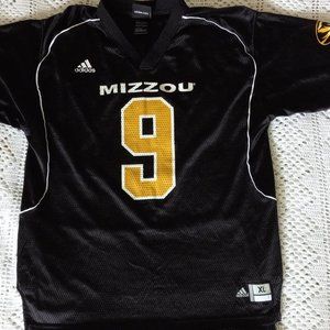 Mizzou Tigers #9 Adidas Black Football Jersey
